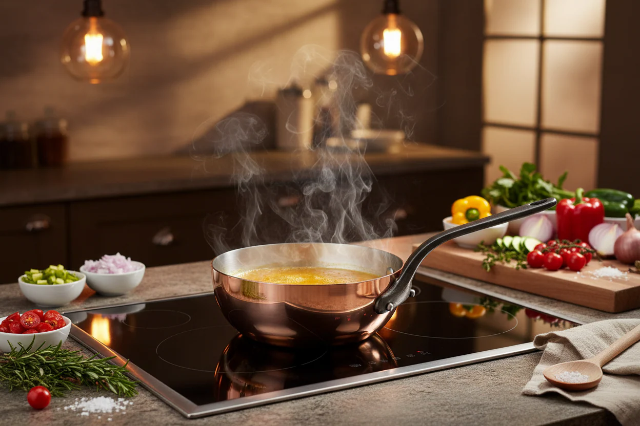 Mauviel M'Heritage M'150 CI Chef Pan With Cast Iron Handle, 2.1-Qt - Image 5