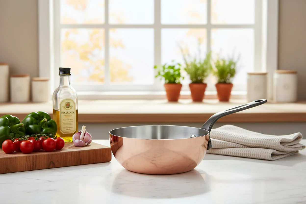 Mauviel M'Heritage M'150 CI Chef Pan With Cast Iron Handle, 2.1-Qt - Image 7