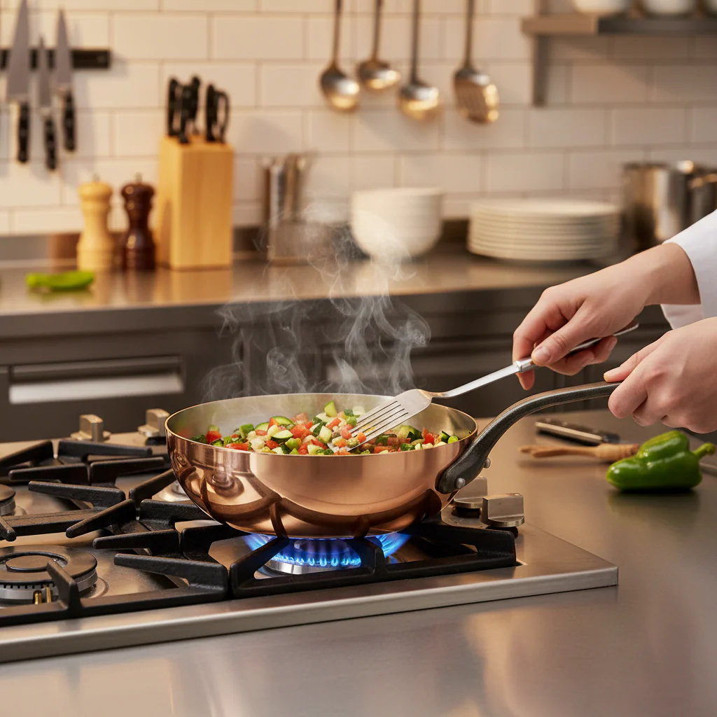 Mauviel M'Heritage M'150 CI Chef Pan With Cast Iron Handle, 2.1-Qt - Image 9